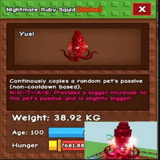 38.92KG Ruby Squid Nightmare
