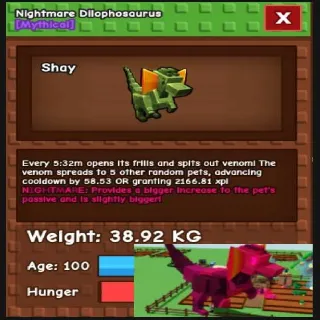 38.98KG Dilophosaurus NG