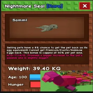 39.40KG Seal Nightmare