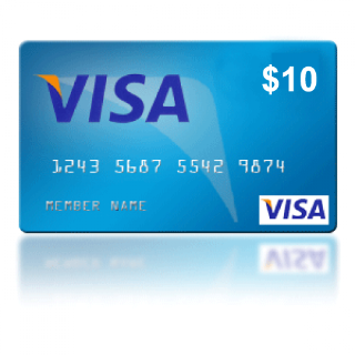 Visa Gift Card 10$ (US)