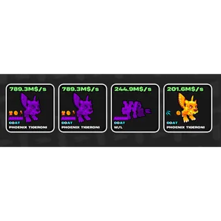 3x PHOENIX ROT + WL ROT  WITHOUT TRAITS WL  | Fruits vs Brainrots