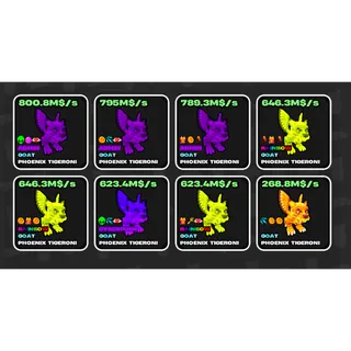 8x PHOENIX TIGERONI | FRUITS VS BRAINROTS