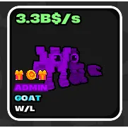 1x WL 3.3B  | FRUITS VS BRAINROTS