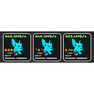3x PHOENIX TIGERONI RAINBOW| FRUITS VS BRAINROTS