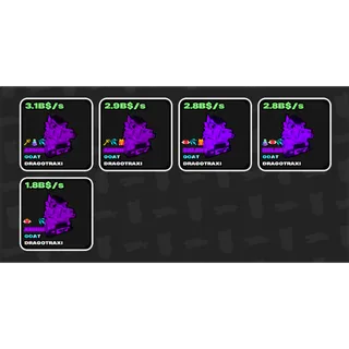 5x DRAGOTRAXI | FRUITS VS BRAINROTS