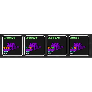 4x WL PACK | FRUITS VS BRAINROTS