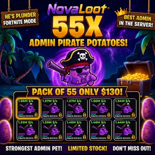 🔥 55X ADMIN PIRATE POTATOES | NovaLoot Exclusive Pack | $110 + HUGE GIFT 💰