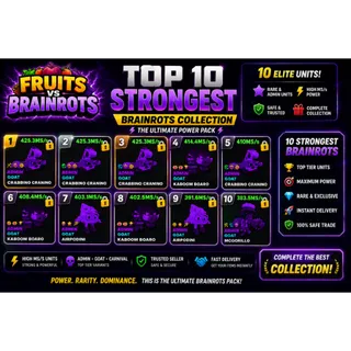 🔥 10X  INSANE ROTS Items Fruits vs Brainrots