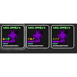 3x RABBIT ROTS 462M