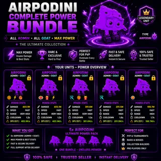 Airpodini Power Bundle 👑 | Admin Goat Units | Fruits vs Brainrots