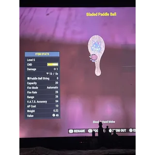 Bladed paddleball 