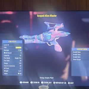 Invalid Alien blaster NW