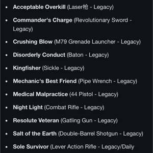 Complete Survivor setThe