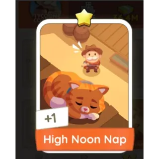 High Noon Nap go S2 - Monopoly Go 1 Star Sticker