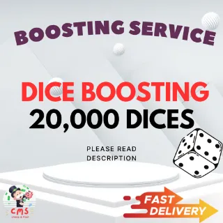 Monopoly go Dice Boosting Service 20,000 Dice 20k dice