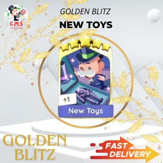 NEW TOY Monopoly Go 5 Star Sticker Golden Blitz