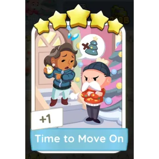 Time to Move On MONOPOLY GO STICKERS 5 Star - SET 14 (HOLIDAY OBSESSION)