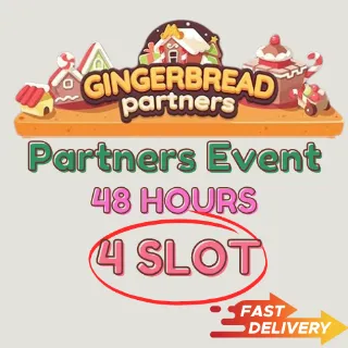 Monopoly GO Partner Event 4 slot (48 HOURS) GingerBread Partners