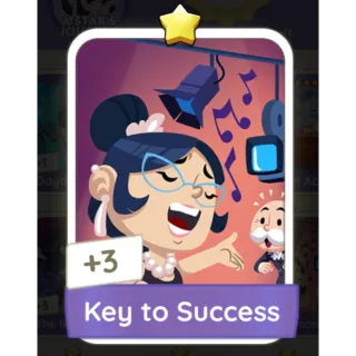 Key to Success S1 - Monopoly Go 1 Star Sticker