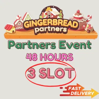 Monopoly GO Partner Event 3 slot (48 HOURS) GingerBread Partners