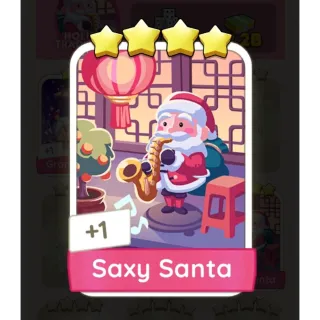 S11 Saxy Santa  - Monopoly Go 4 Star Sticker