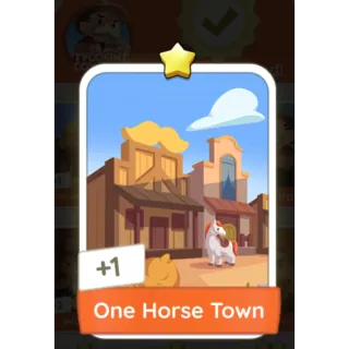 One Horse Town S2 - Monopoly Go 1 Star Sticker