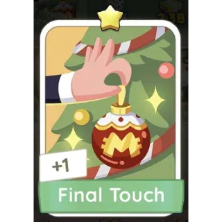 Final Touch MONOPOLY GO Sticker Jingle Joy Set 1 Star