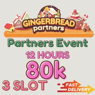 3 SLOT PARTNER EVENT CARRY MONOPOLY GO (12HOURS SERVICE)