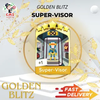 Super-Visor  Monopoly Go 5 Star Sticker Golden Blitz