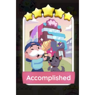 Accomplished S12 - Monopoly Go 5  Star Sticker