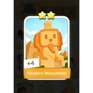 Modern Monument S2 - Monopoly Go 2 Star Sticker