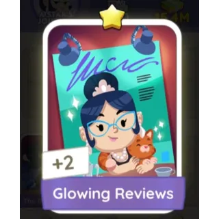 Glowing Reviews S1 - Monopoly Go 1 Star Sticker