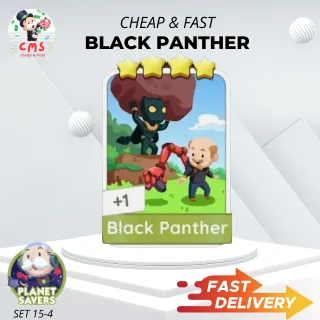 Monopoly GO Sticker 4 Star - BLACK PANTHER CHEAP & FAST!