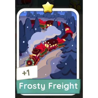 Frosty Freight MONOPOLY GO Sticker Jingle Joy Set 1 Star