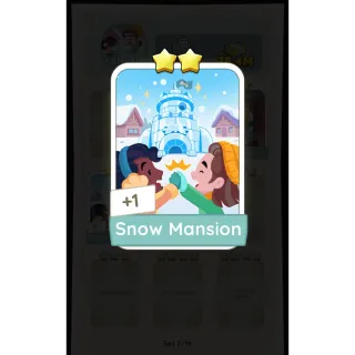 Snow Masion MONOPOLY GO STICKERS 2 Star - SET 7 (CABIN FUN)