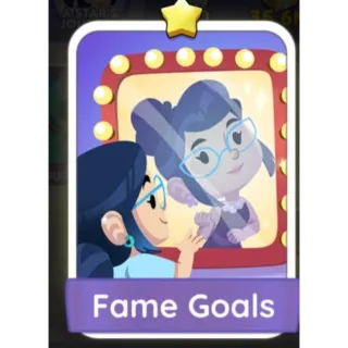 Fame Goals S1 - Monopoly Go 1 Star Sticker