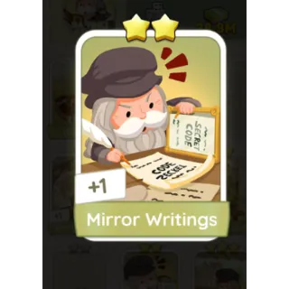 Mirror Writings S5 - Monopoly Go 2 Star Sticker