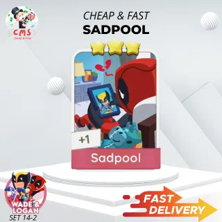 Monopoly GO Sticker 3 Star - Sadpool CHEAP & FAST!