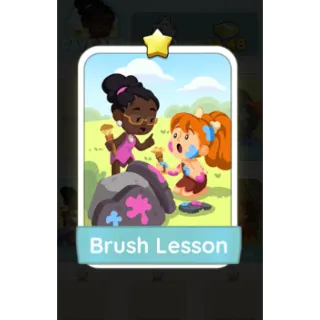 Brush Lesson  S1 - Monopoly Go 1 Star Sticker