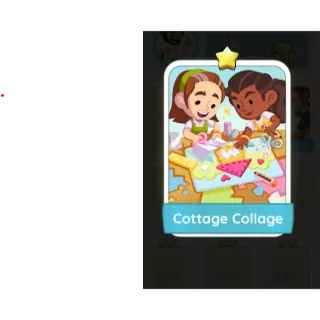 Cottage Collage S4 - Monopoly Go 1 Star Sticker