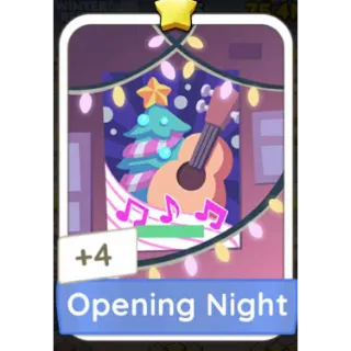 Opening Night MONOPOLY GO STICKERS 1 Star - SET 6 (WINTER REVUE)