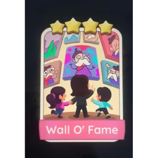 Wall O' Fame S9 - Monopoly Go 4  Star Sticker