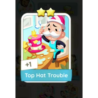 Top Hat Trouble S4 - Monopoly Go 2 Star Sticker