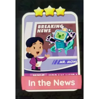 In the News S12 - Monopoly Go 3  Star Sticker