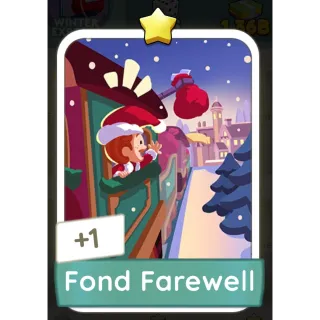 Fond Farewell MONOPOLY GO Sticker Jingle Joy Set 1 Star