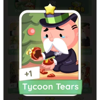 Tycoon Tears MONOPOLY GO Sticker Jingle Joy Set 1 Star