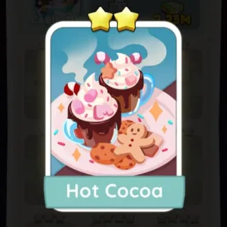 Hot Cocoa MONOPOLY GO STICKERS 2 Star - SET 7 (CABIN FUN)