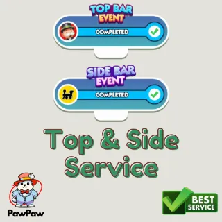 Top Bar And Side Bar Event Service Monopoly Go