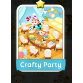 Crafty Party S4 - Monopoly Go 1 Star Sticker