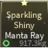 Fisch-Sparkling Shiny Manta Ray